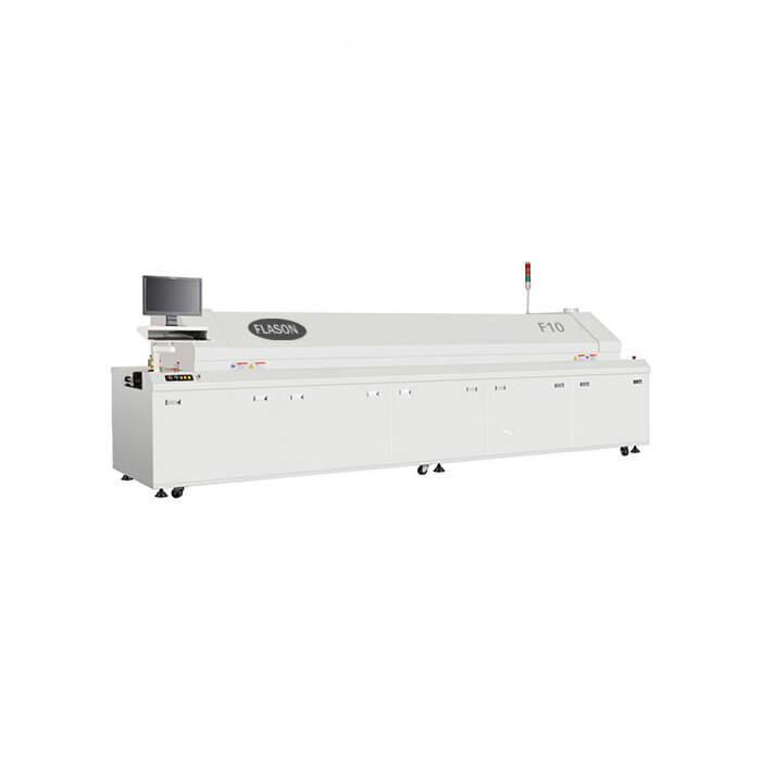 Hot air Lead free 10 heating zones Reflow oven